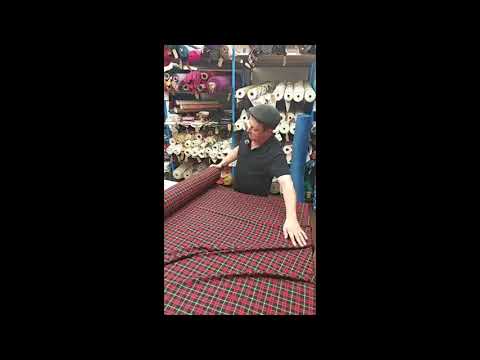HIGHLAND EMBER TARTAN – POLYVISCOSE TARTAN FABRIC – 145cm WIDE