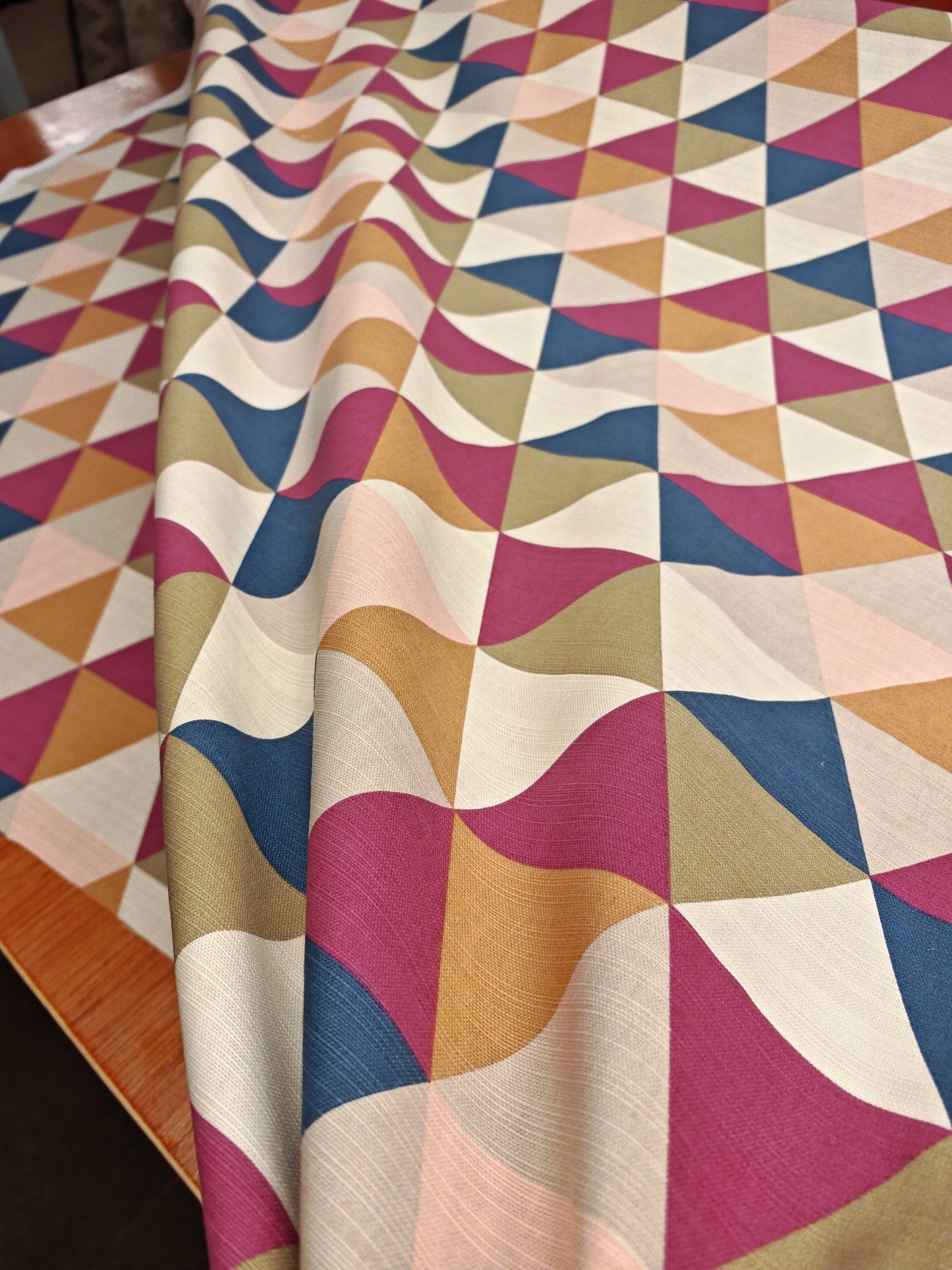 Prestigious Textiles Swing Rumba Heavy Cotton Print – Geometric Cotton Fabric – 100% Cotton