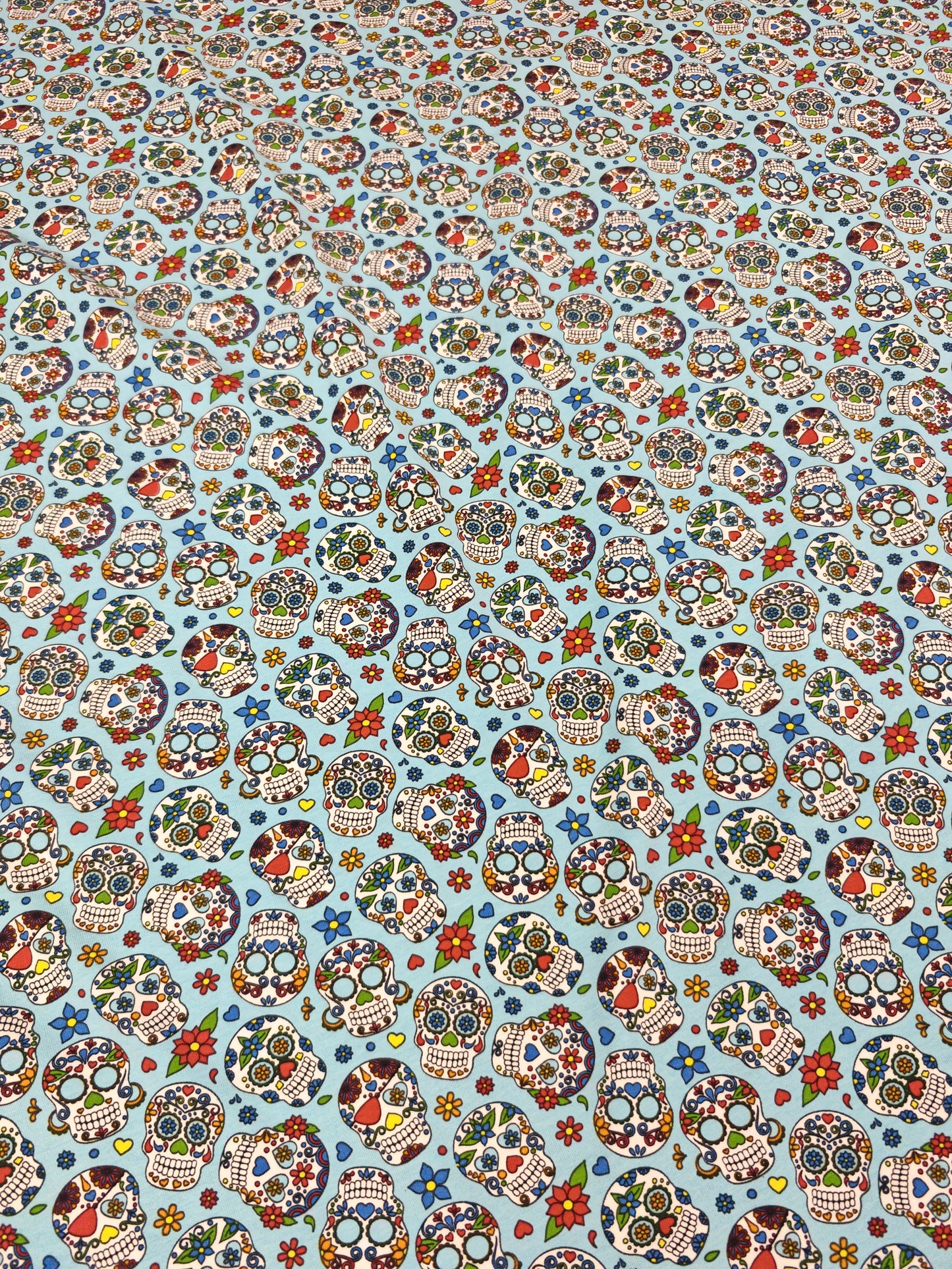 CANDY SKULLS – COTTON JERSEY – 95% COTTON / 5% ELASTANE – 144cm WIDE