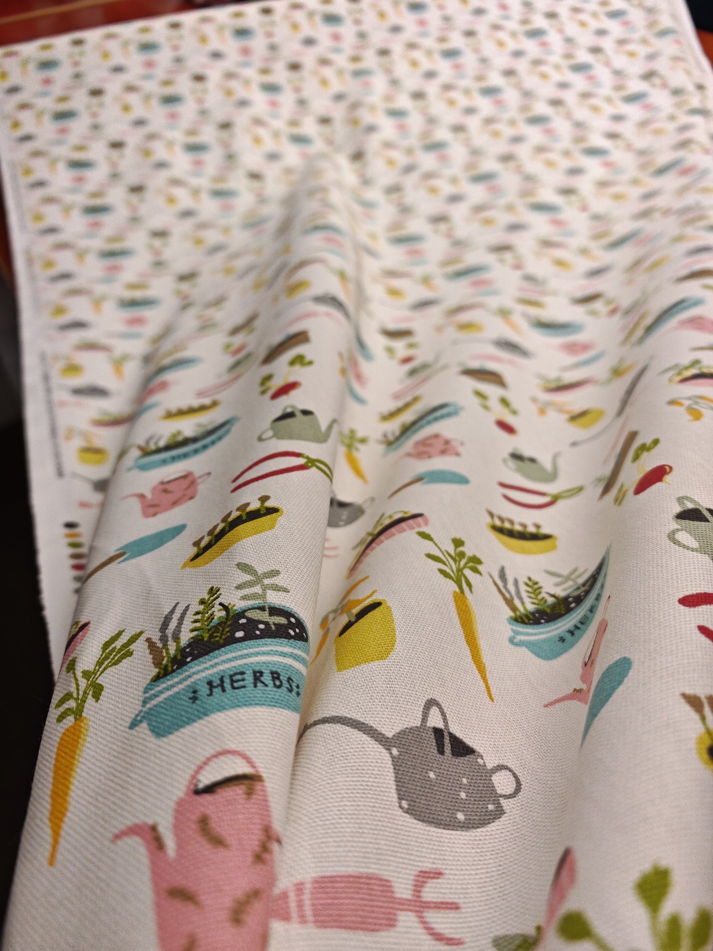 Planting Out Half Panama Cotton – 142cm / 56" – 100% Cotton