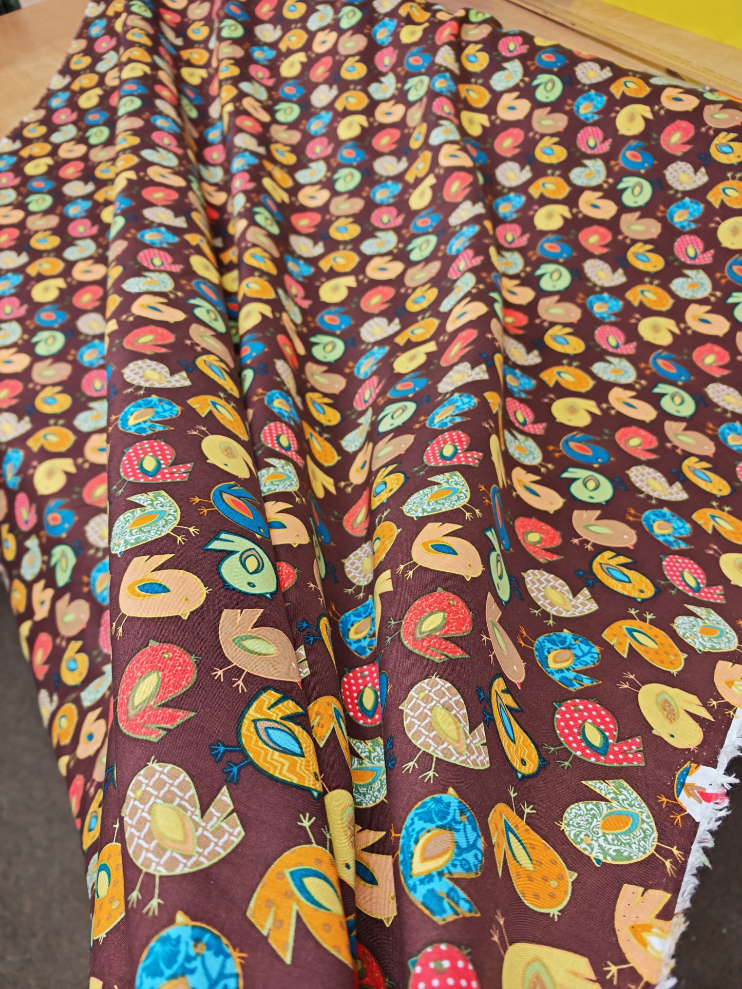 Happy Birds Cotton Print – 141cm / 56" – 100% Cotton – 3m Piece