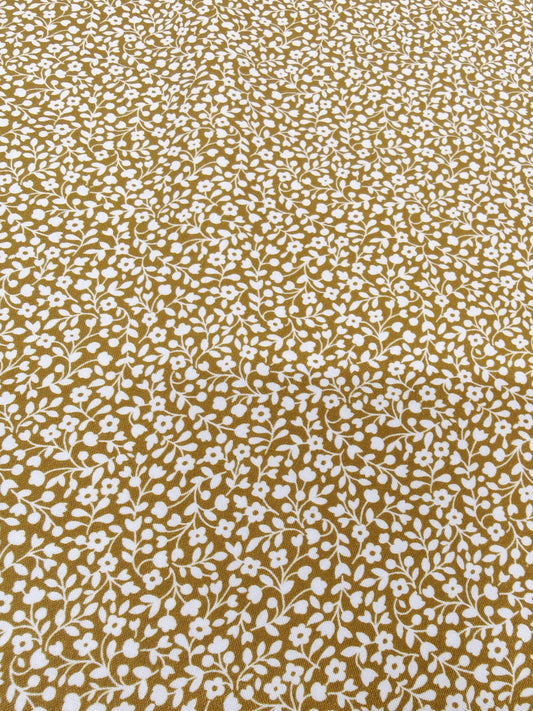OLIVE MEADOW DITSY – 100% COTTON FABRIC – 148cm WIDE