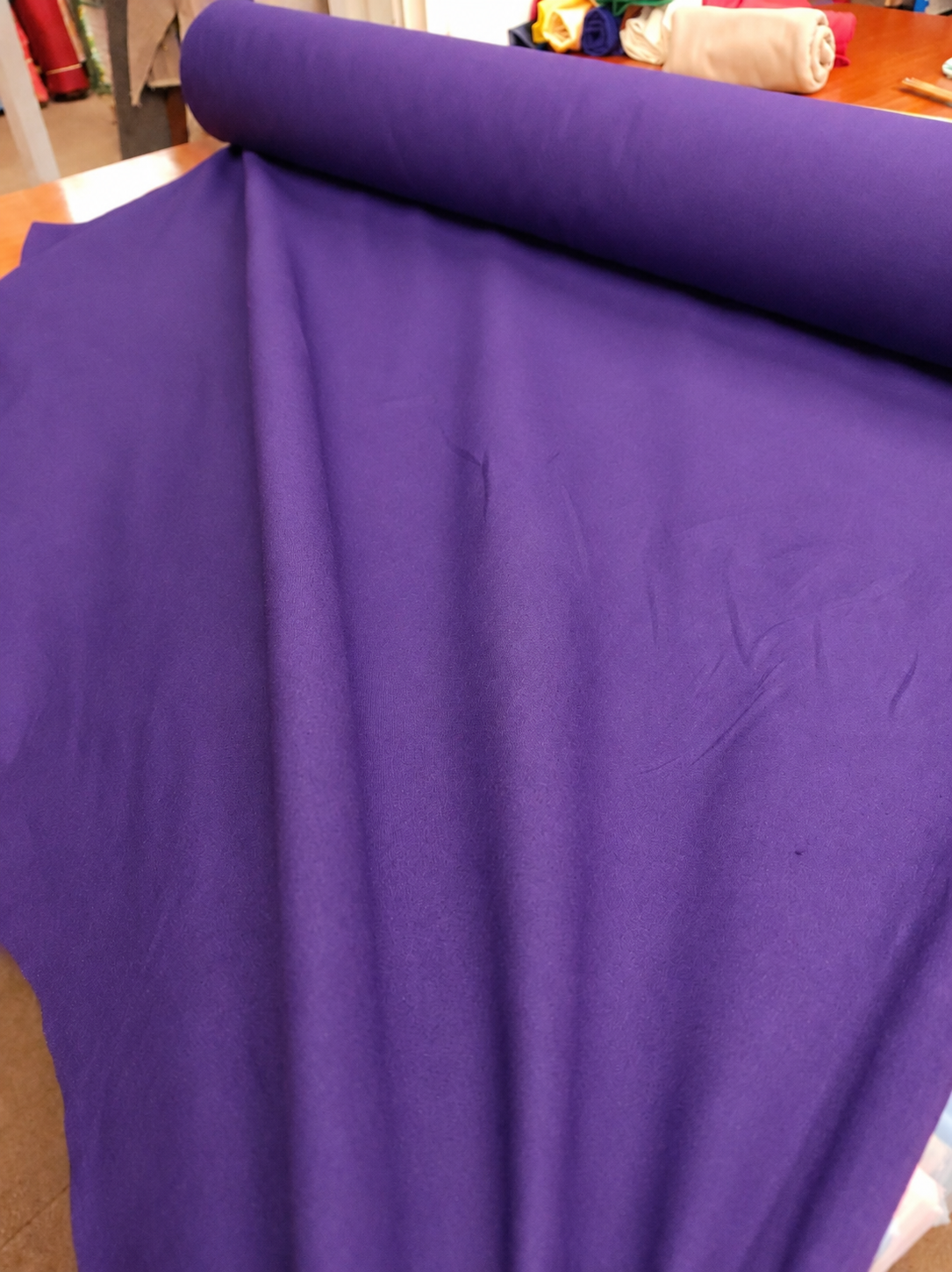 Imperial Purple Cotton Fabric – Plain Cotton – 152cm Wide