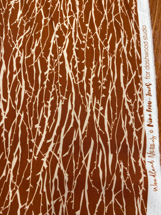 WOODLAND BRANCHES – DASHWOOD STUDIO WOODLAND NOTIONS – 100% COTTON FABRIC – 148cm WIDE