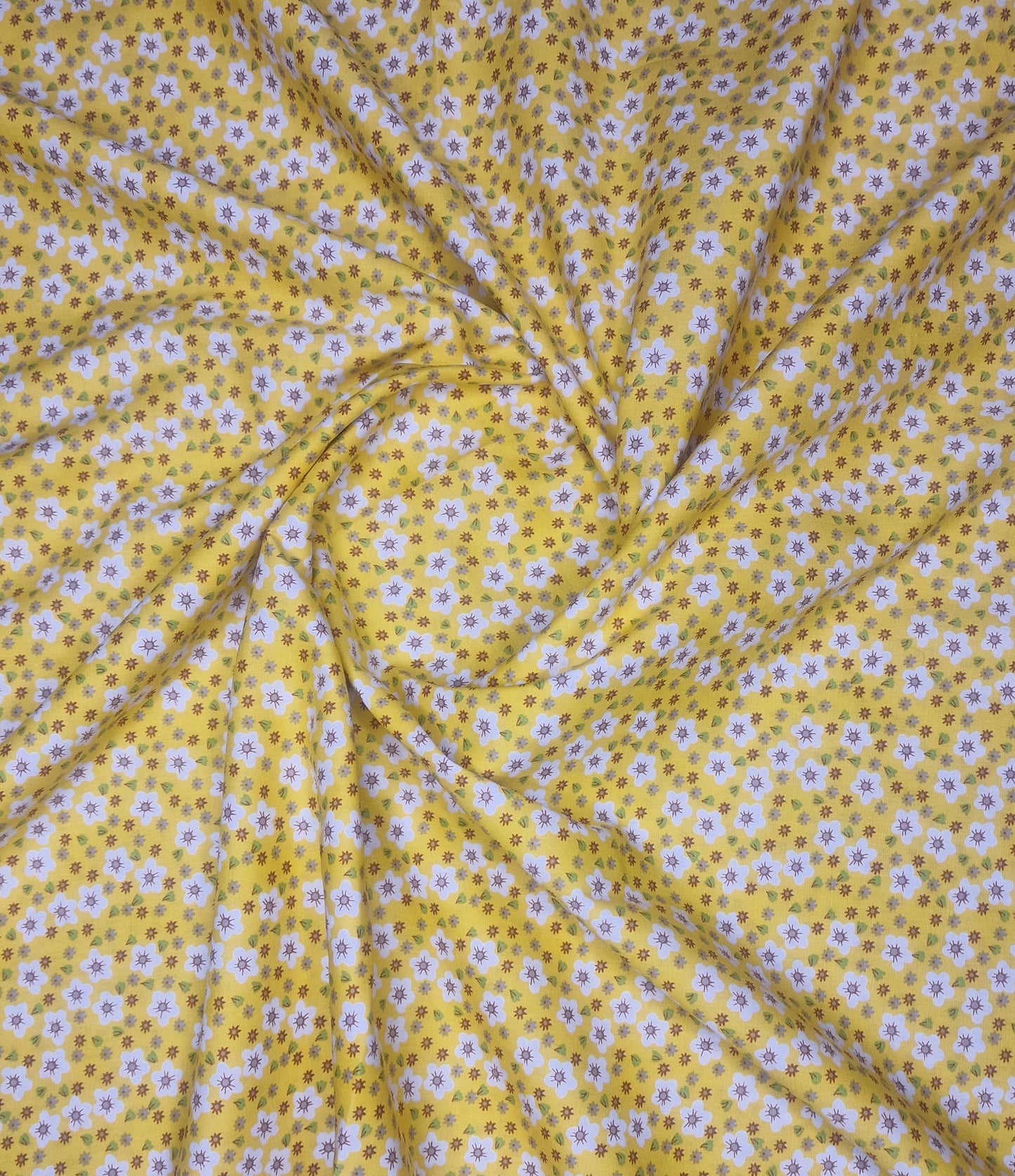 Forget-Me-Not Floral Cotton Poplin - 142cm / 56" - 100% Cotton - 3m Piece (4 Colourways)