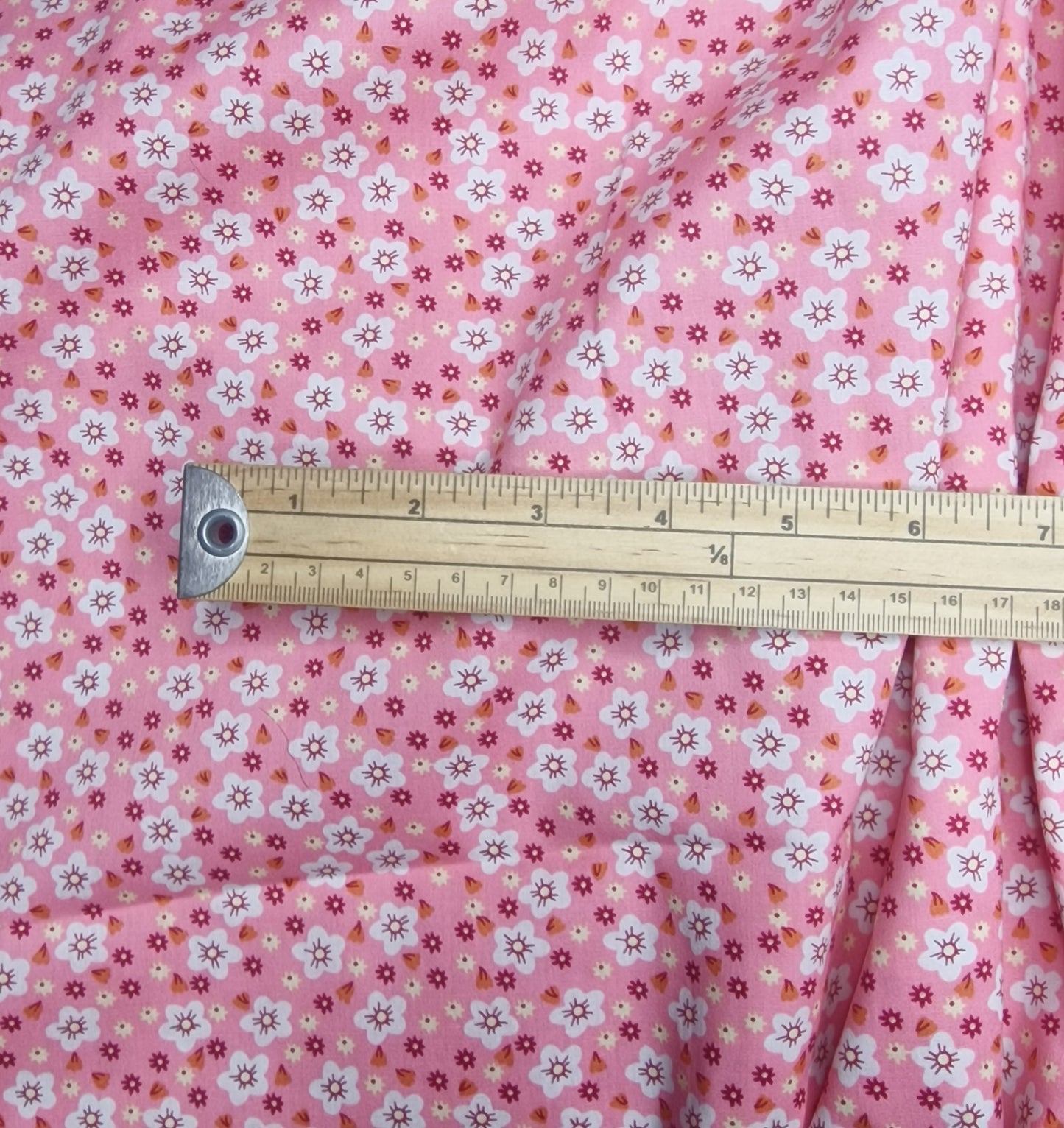 Forget me Nots Pink 100% Cotton Poplin