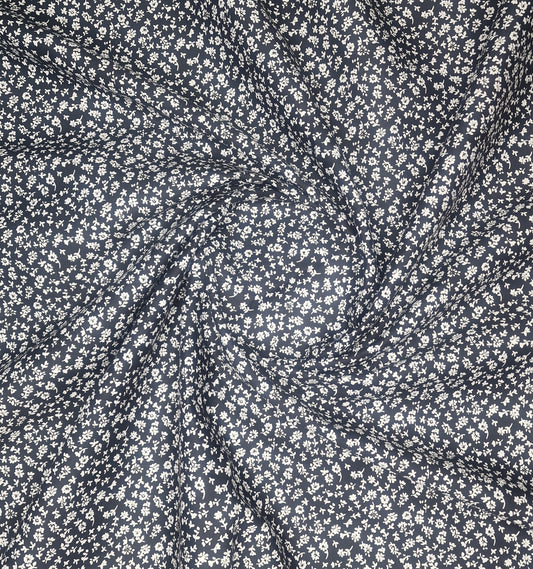 Small White Flowers 100% Cotton Poplin