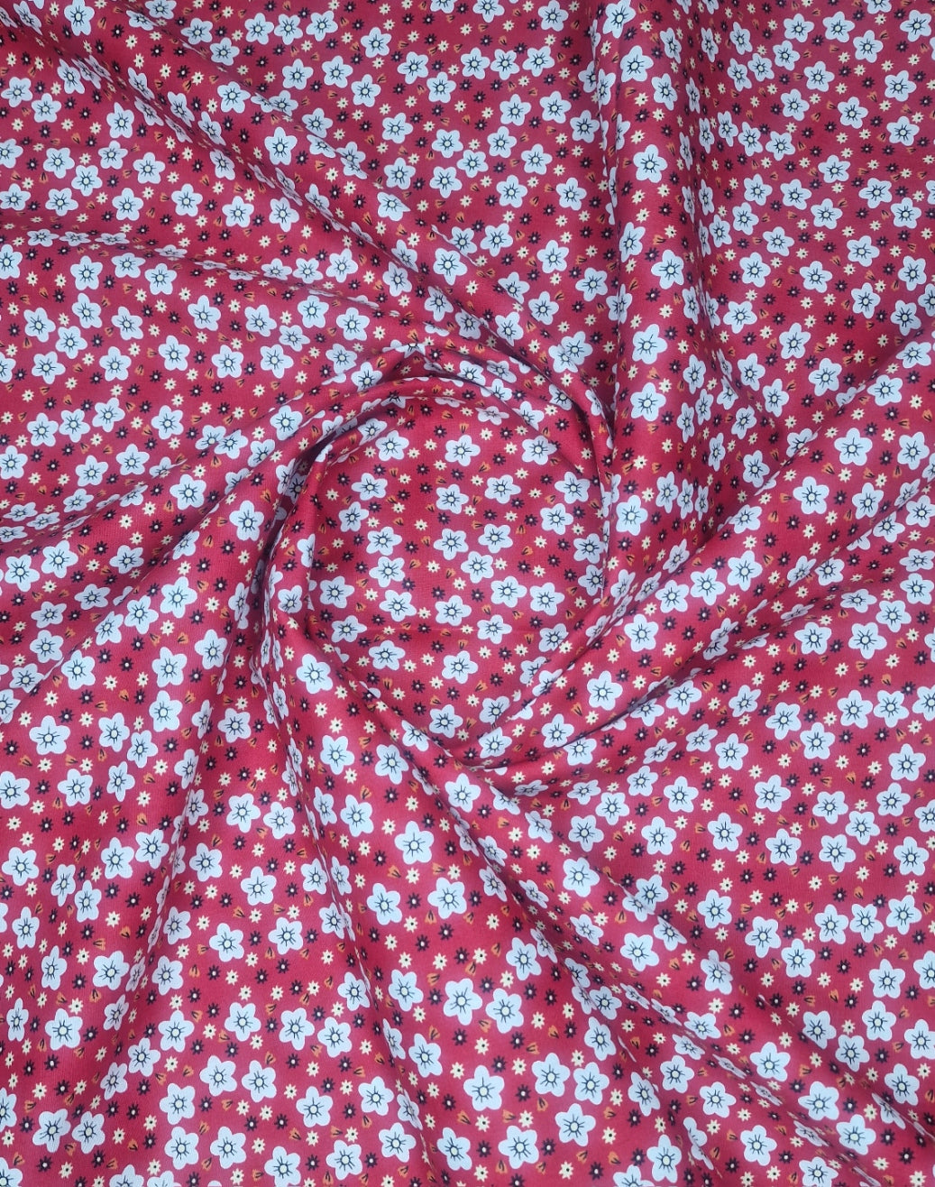 Forget-Me-Not Floral Cotton Poplin - 142cm / 56" - 100% Cotton - 3m Piece (4 Colourways)