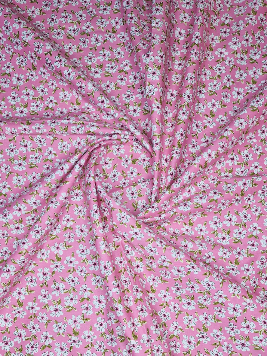 Daisy Print Cotton Poplin – 142cm / 56" – 100% Cotton – 3m Piece (2 Colourways)