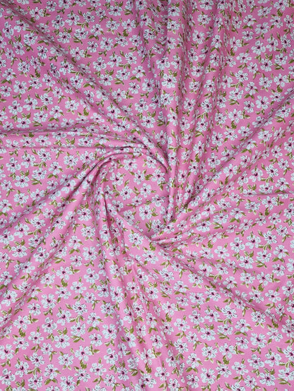 Daisy Print Cotton Poplin – 142cm / 56" – 100% Cotton – 3m Piece (2 Colourways)