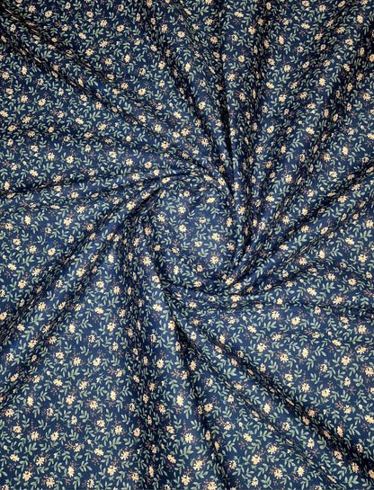Regency Flower Cotton Poplin – 142cm / 56" – 100% Cotton – 3m Piece (3 Colourways)