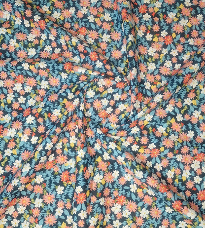 Wildflower Meadow Cotton Poplin – 142cm / 56" – 100% Cotton – 3m Piece (2 Colourways)