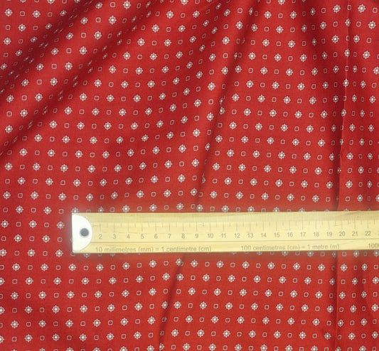 Leeloo's Multipass Red 100% Cotton Poplin