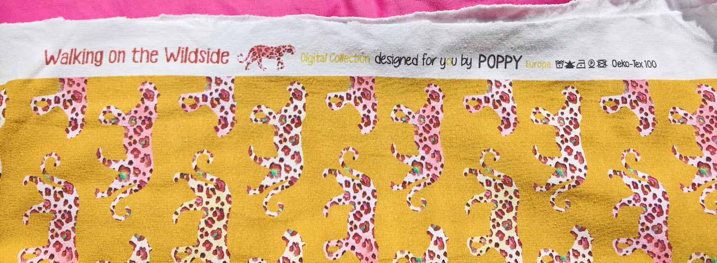 WALKING ON THE WILDSIDE – POPPY EUROPE COTTON JERSEY FABRIC – 146cm WIDE