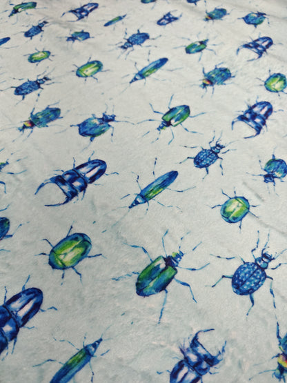 BLUE BUGS – CUDDLE FLEECE – 100% POLYESTER – 164cm WIDE