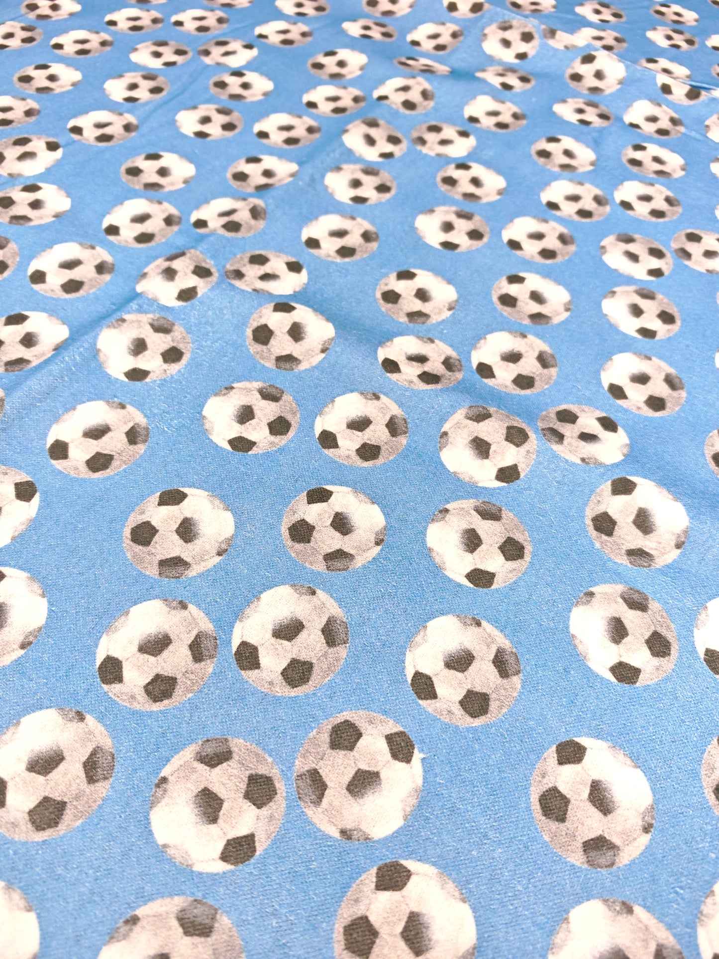 FOOTBALL – LITTLE JOHNNY COTTON WINCEYETTE – 100% COTTON – 112cm WIDE