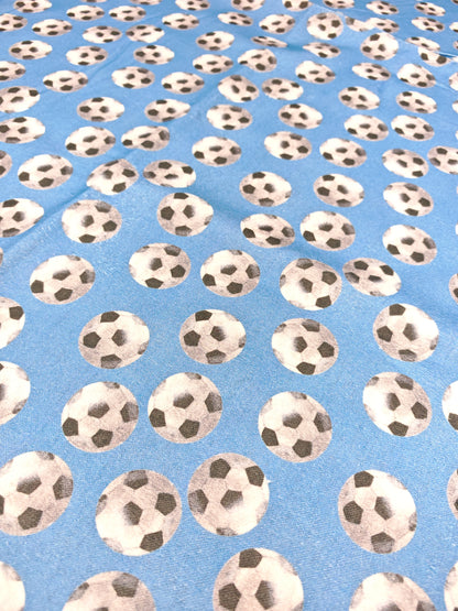 FOOTBALL – LITTLE JOHNNY COTTON WINCEYETTE – 100% COTTON – 112cm WIDE