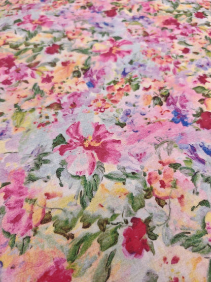 FLOWER DAZE – LITTLE JOHNNY DOUBLE GAUZE – 100% COTTON FABRIC – 132cm WIDE