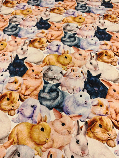 BUNNY FLUFFLE – LITTLE JOHNNY COTTON JERSEY – 95% COTTON 5% ELASTANE – 142cm WIDE