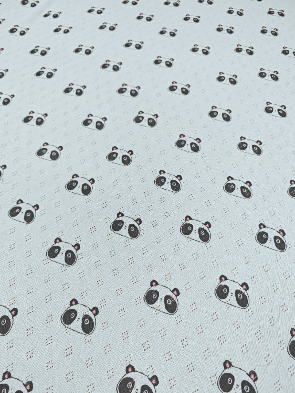 SMILEY PANDA – POPPY EUROPE POINTELLE COTTON JERSEY – 100% COTTON – 143cm WIDE