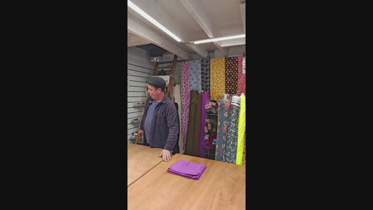 Cardinal Purple Cotton Fabric – 146cm / 57" – 98% Cotton / 2% Elastane – 3m Piece