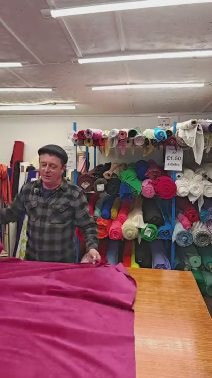 RASPBERRY VELVET – POLYESTER VELVET FABRIC