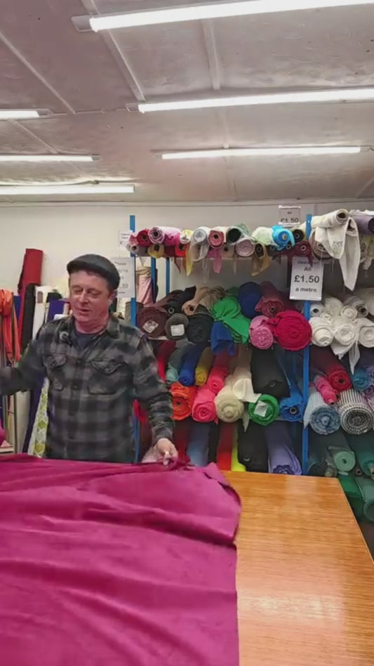 RASPBERRY VELVET – POLYESTER VELVET FABRIC