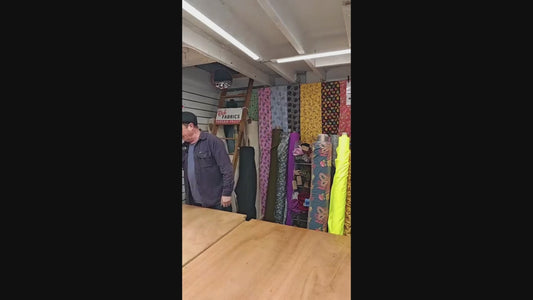 Skull Print Royal Micro Satin – 148cm / 58" – Micro Satin – 3m Piece