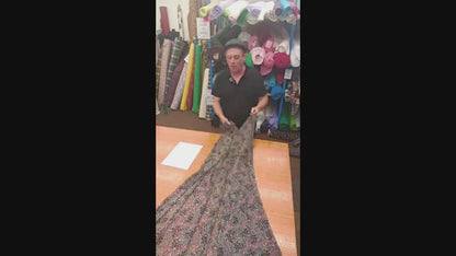 WILDFLOWER WHISPER – PRINTED POLYESTER CHIFFON FABRIC – 150cm WIDE - 3 METRE PIECE