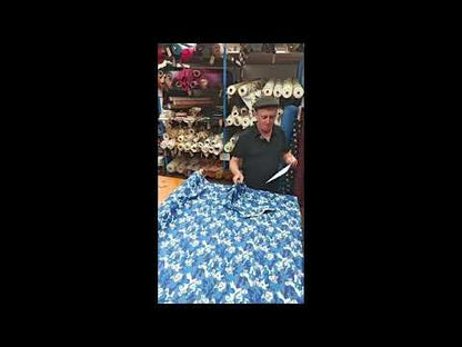 SKULL & CAMO – 100% COTTON POPLIN – BLUE CAMOUFLAGE SKULL PRINT – 147cm WIDE