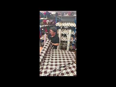 SANDRINGHAM TARTAN – POLY VISCOSE TARTAN FABRIC – 142cm WIDE