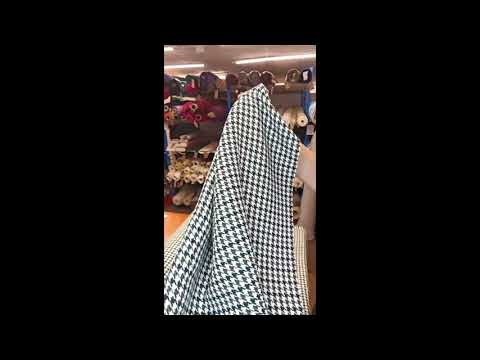 HOUNDSTOOTH – HEAVYWEIGHT WOOL MIX FABRIC – 80% POLYESTER / 20% WOOL – 151cm WIDE