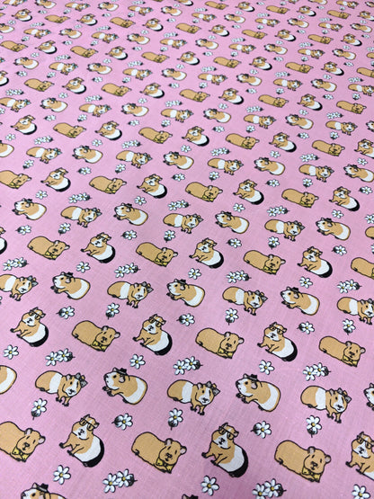 Guinea Pig Polycotton Print – 114cm / 45" – Polycotton – 3m Piece