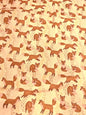 WOODLAND FOXES – PRINTED VISCOSE FABRIC – 143cm WIDE