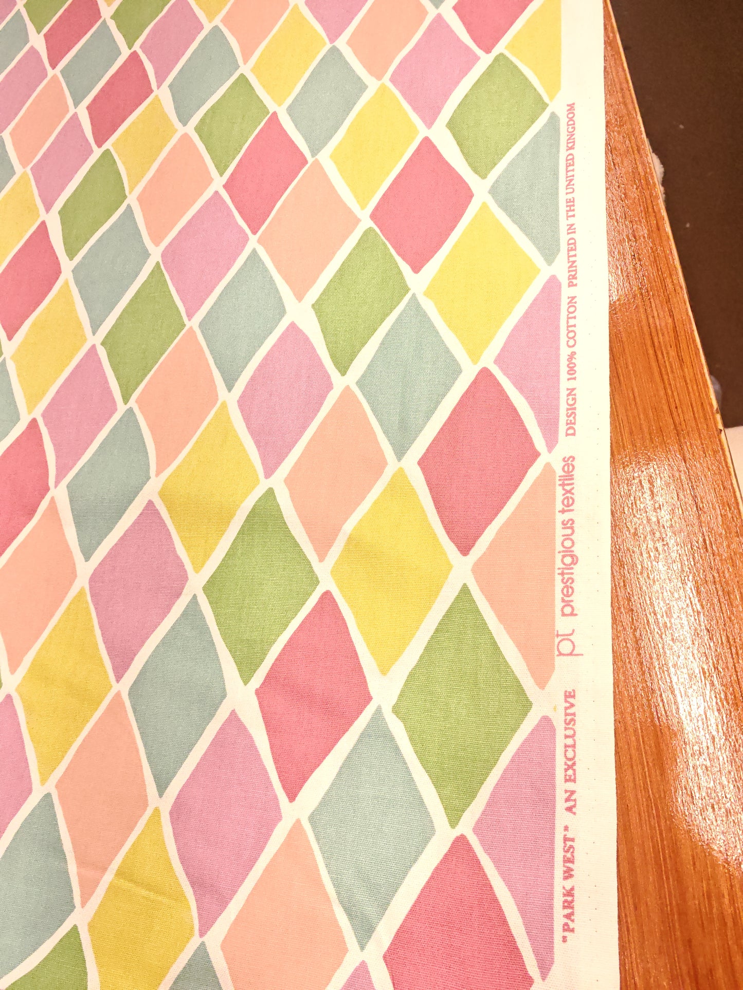 PARK WEST HEAVY COTTON PRINT – GEOMETRIC FURNISHING FABRIC – 100% COTTON (3 COLOURWAYS)