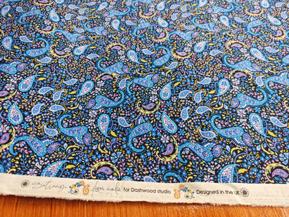SUMMER PAISLEY – DASHWOOD STUDIO EGYPTIAN GIZA COTTON FABRIC – 146cm WIDE