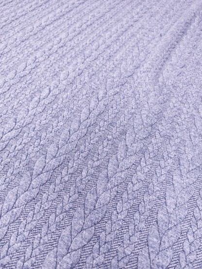 JACQUARD CABLE KNIT – TEXTURED STRETCH KNIT FABRIC – 8 COLOURWAYS – 152–160cm WIDE