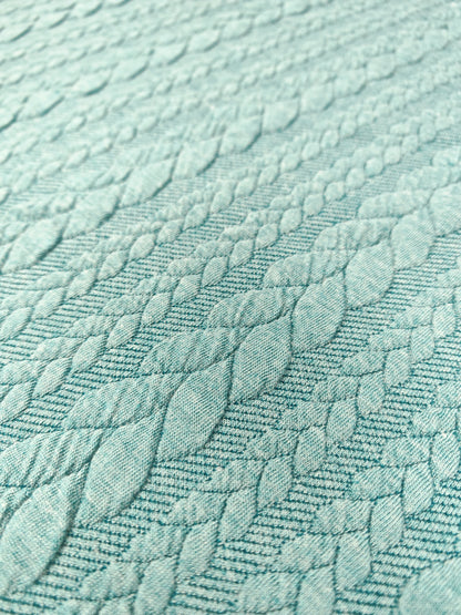 JACQUARD CABLE KNIT – TEXTURED STRETCH KNIT FABRIC – 8 COLOURWAYS – 152–160cm WIDE