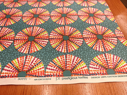 DOTTY – PRESTIGIOUS TEXTILES – HALF PANAMA 100% COTTON FABRIC – 143cm WIDE (2 COLOURWAYS)