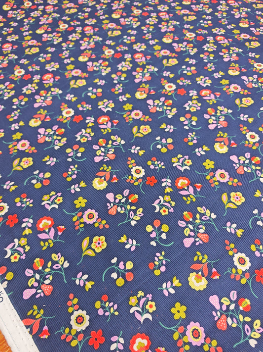 DEVON PETALS – DASHWOOD STUDIO KALEIDOSCOPE – 100% COTTON BABY CORDUROY FABRIC – 146cm WIDE