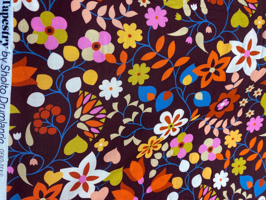 TAPESTRY FLORAL VINES – SHOLTO DRUMLANRIG TAPESTRY – RAYON FABRIC – 144cm WIDE - 2 COLOURWAY