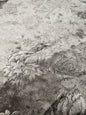 BLACK EMBOSSED FLORAL STRETCH VELOUR FABRIC – ROSE DESIGN – 159cm WIDE