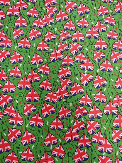 Union Jack Balloon Polycotton – 112cm / 44" – Polycotton (3 Colourways)