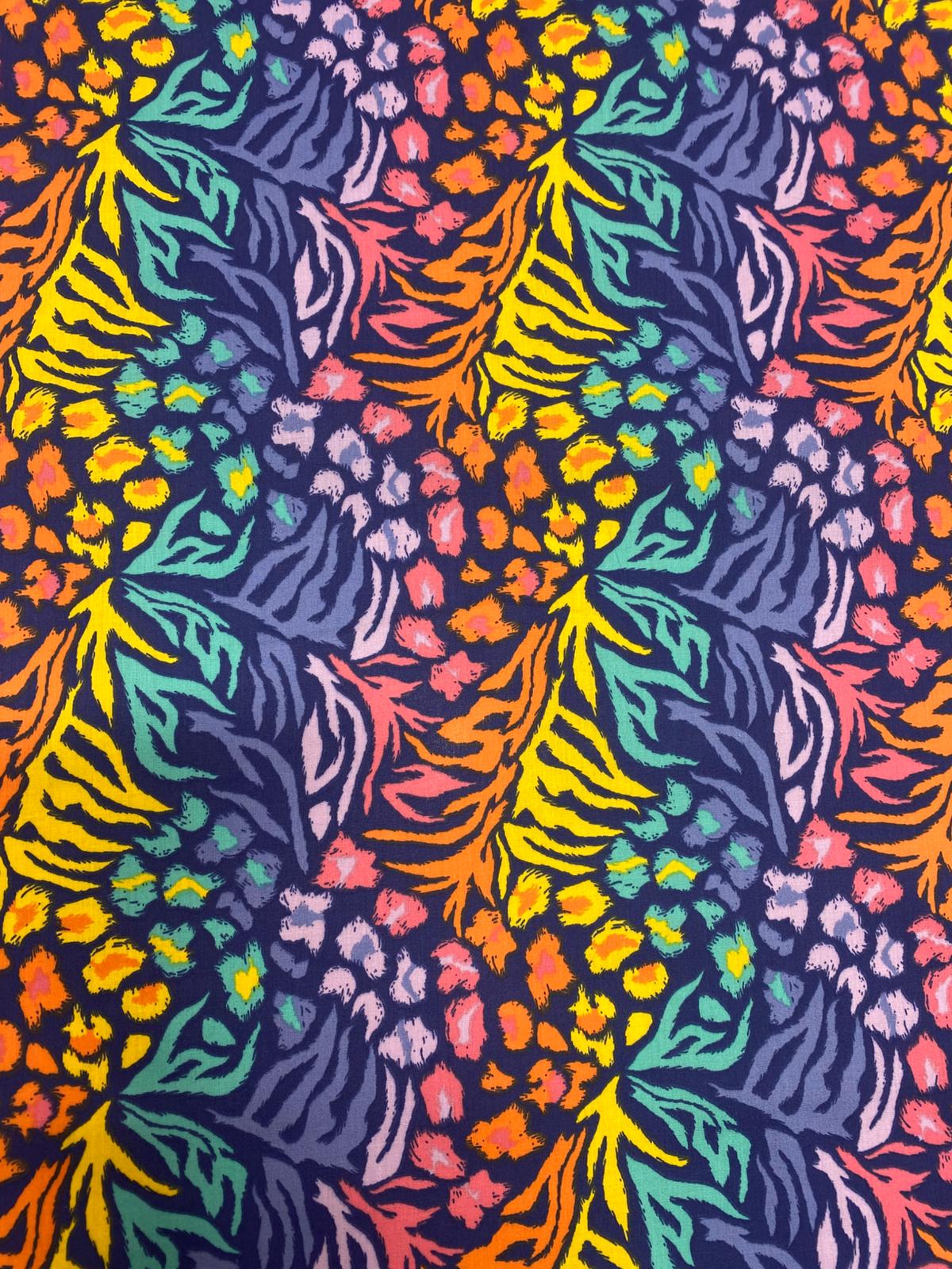 Wild Botanical Polycotton (4 Colourways) – 110cm / 43" – Polycotton – 3m Piece
