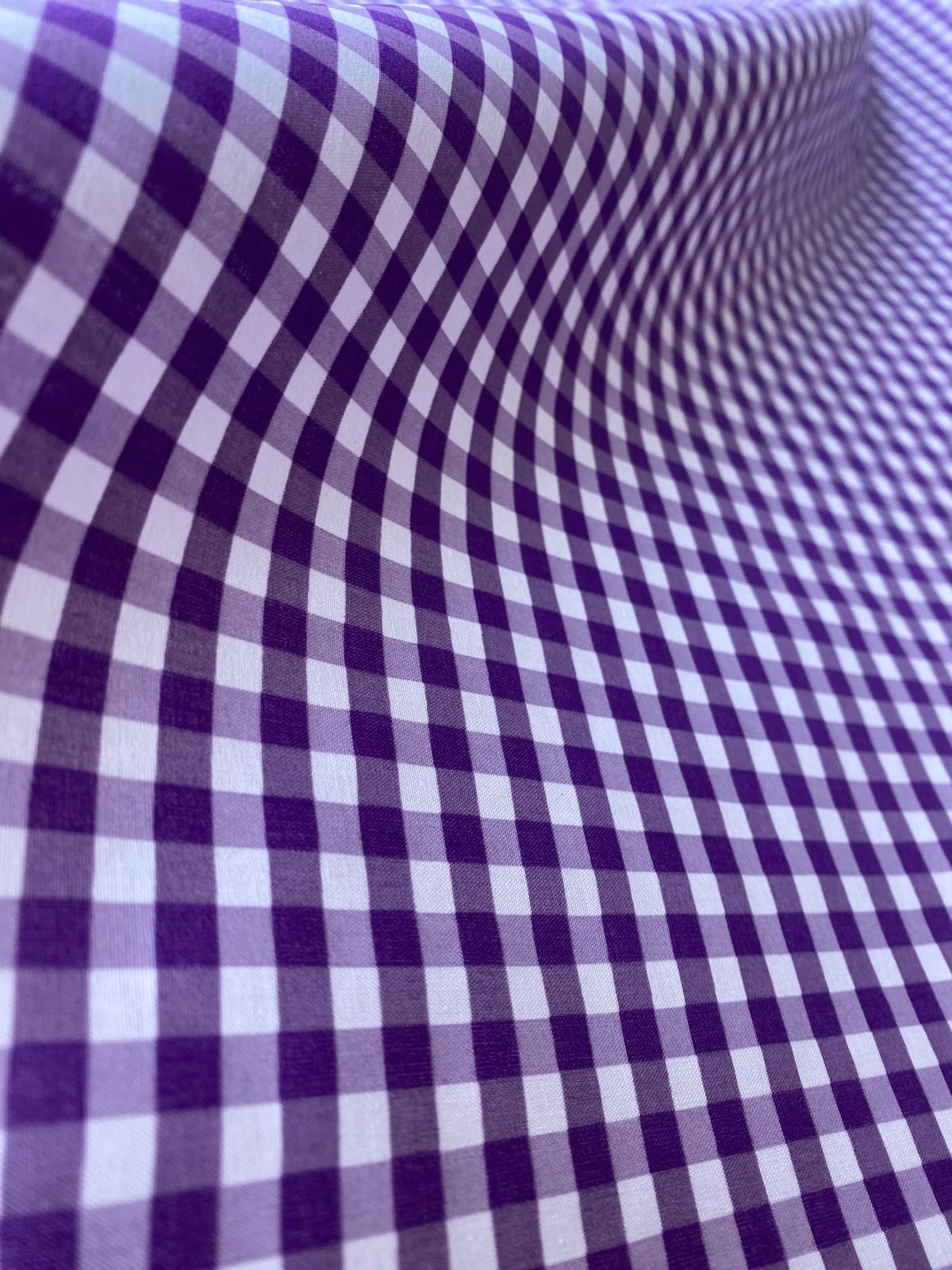 ¼ Inch Gingham Polycotton – 112cm / 44" – Polycotton – 3m Piece (6 Colourways)