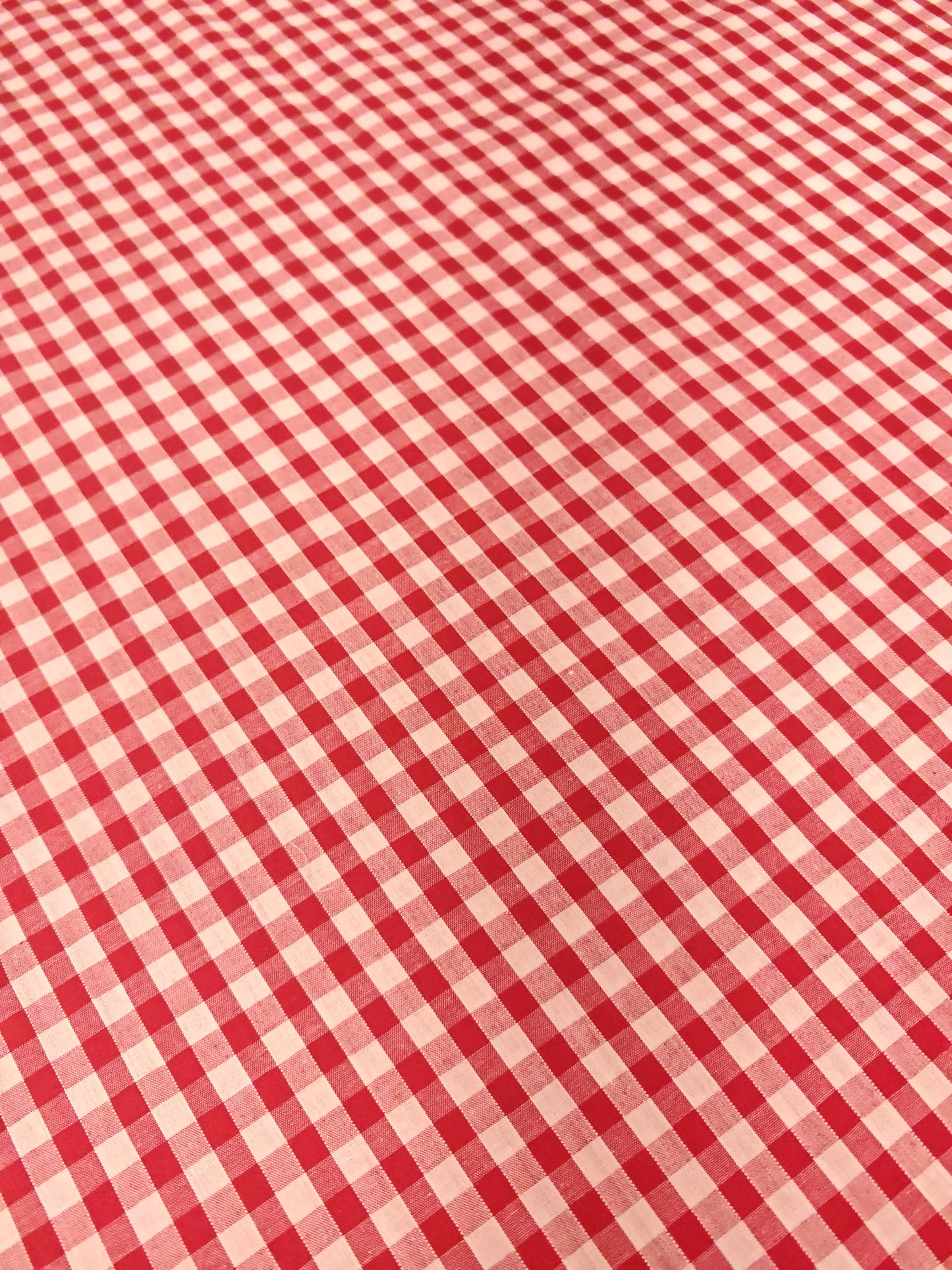 CORDED 1/4 GINGHAM CHECK – 35% COTTON 65% POLYESTER FABRIC – 113cm WIDE (5 COLOURWAYS)