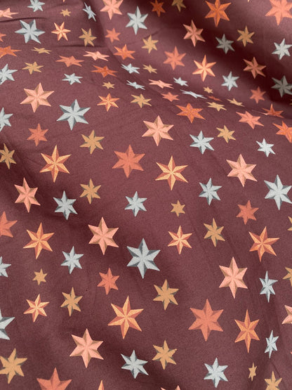 CONTEMPORARY CHRISTMAS SHINING STARS – 100% COTTON CHRISTMAS FABRIC – 145cm WIDE