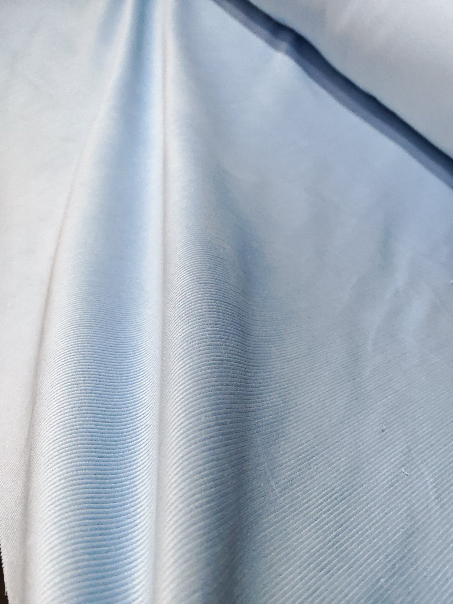 Light Blue Needlecord Fabric – 155cm / 61" – 100% Cotton Corduroy (14 Wale) – 3m Piece