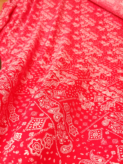Bandana Print Cotton Poplin (2 Colourways) – 142cm / 56" – 100% Cotton – 3m Piece