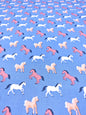 HORSES POLYCOTTON FABRIC – 4 COLOURWAYS – 112–114cm WIDE